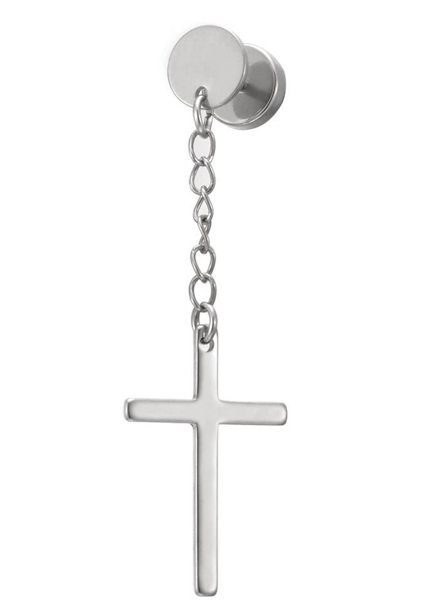 日本未入荷 CRAFTD London CRUCIFIX EARRING 片耳用 crosssilversingle.jpg?v=