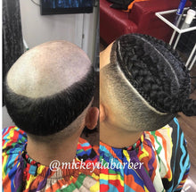 Load image into Gallery viewer, Braided Man Bun Unit