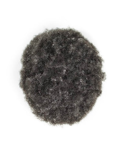 Afro Curl Hair Unit - Black / Grey